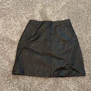 Vegan Leather Mini Skirt